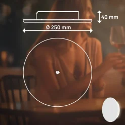 Aurora LED buitenwandlamp, wit, met touchdimmer, IP54