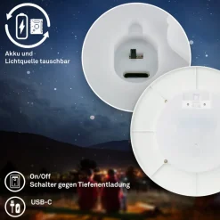 Aurora LED buitenwandlamp, wit, met touchdimmer, IP54