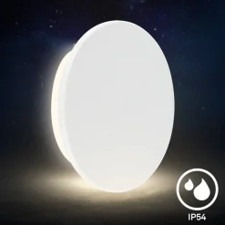 Aurora LED buitenwandlamp, wit, met touchdimmer, IP54