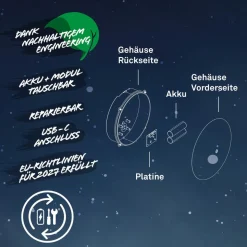 Aurora LED buitenwandlamp, wit, met touchdimmer, IP54