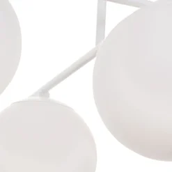 Aurora plafondlamp, wit, Ø 50 cm, 4-lamps, glas, E14