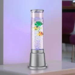 Ava waterzuil met LED's en vissen, hoogte 36cm