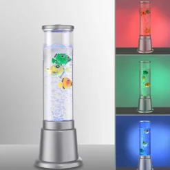 Ava waterzuil met LED's en vissen, hoogte 36cm