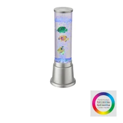 Ava waterzuil met LED's en vissen, hoogte 36cm