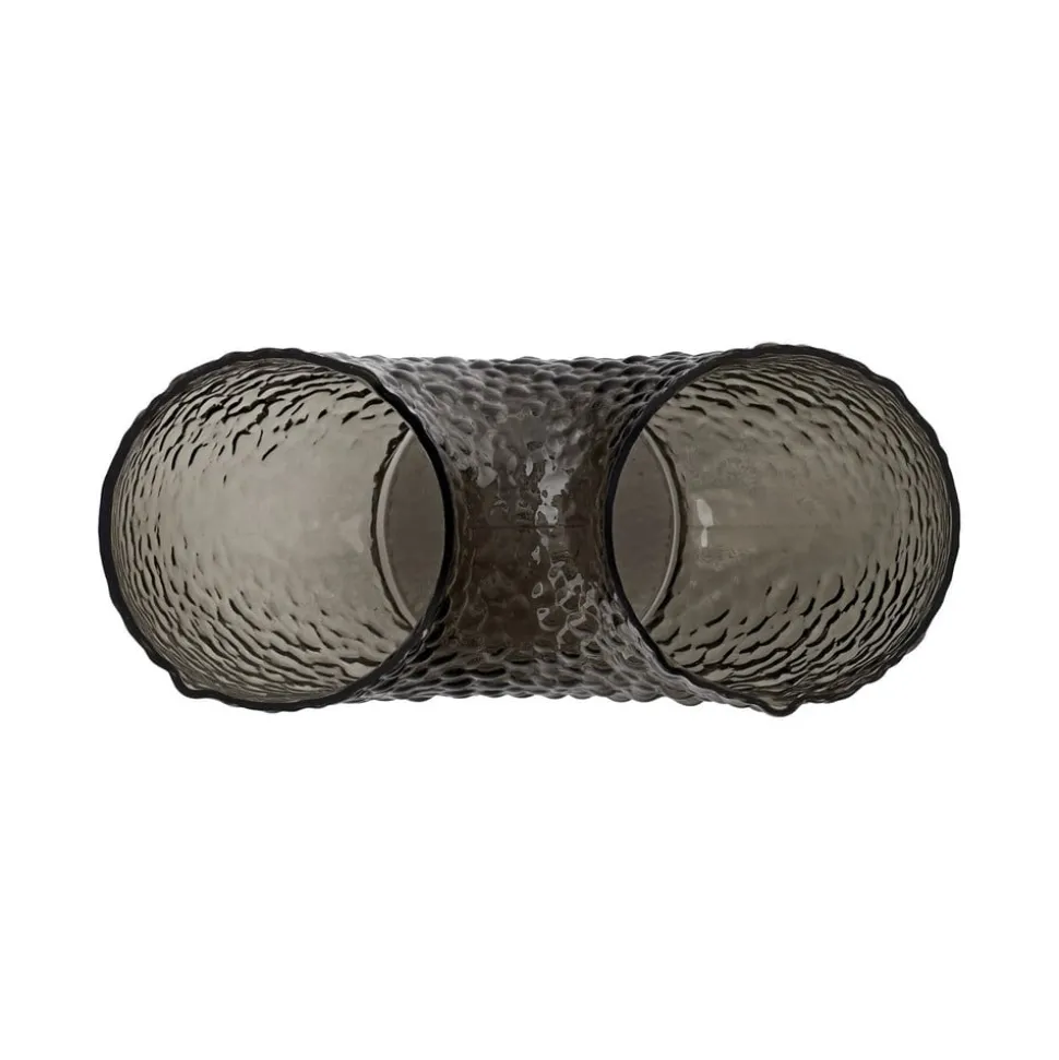 AYTM Arura vaas, zwart, hoogte 40 cm, breedte 34 cm, glas