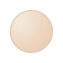 AYTM Circum spiegel, amber, Ø 70 cm, glas, MDF hout