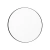 AYTM Circum spiegel, helder / zwart, Ø 70 cm, glas, MDF hout
