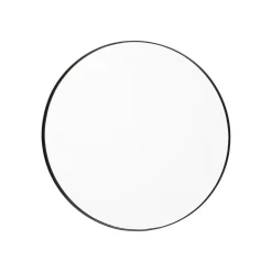 AYTM Circum spiegel, helder / zwart, Ø 70 cm, glas, MDF hout