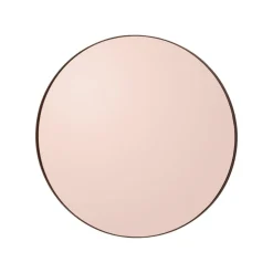 AYTM Circum spiegel, rozekleurig, Ø 70 cm, glas, MDF hout