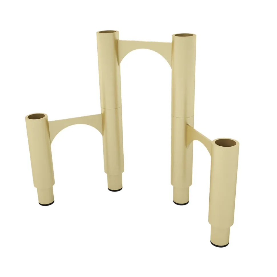 AYTM Compono kandelaar, goud, h 12 cm, aluminium, set van 3