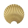 AYTM Concha haak, goudkleurig, wanddecoratie, hoogte 11,5 cm
