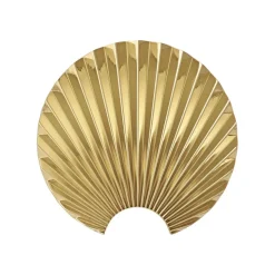AYTM Concha haak, goudkleurig, wanddecoratie, hoogte 11,5 cm