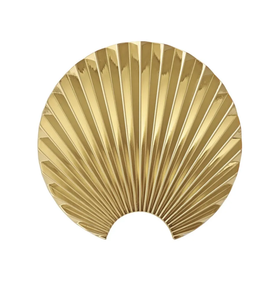 AYTM Concha haak, goudkleurig, wanddecoratie, hoogte 11,5 cm