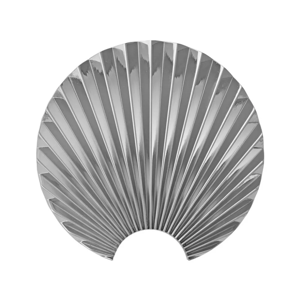AYTM Concha haak, zilver, wanddecoratie, hoogte 11,5 cm