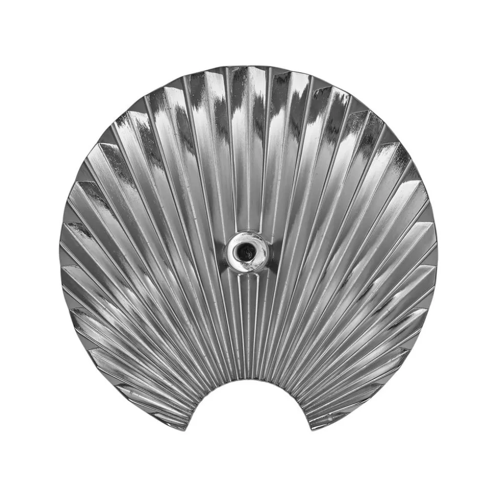 AYTM Concha haak, zilver, wanddecoratie, hoogte 11,5 cm