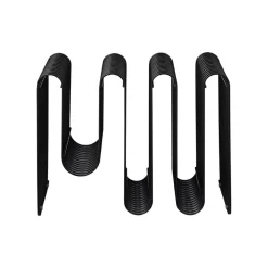 AYTM Curva tijdschriftenhouder, zwart, breedte 40 cm, staal