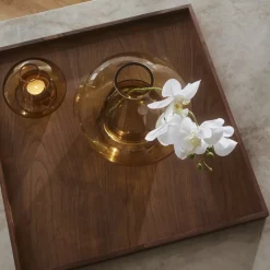 AYTM Dienblad Unity, walnoot, lengte 52 cm, breedte 52 cm, hout