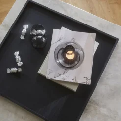 AYTM dienblad Unity, zwart, lengte 35 cm, breedte 35 cm, hout