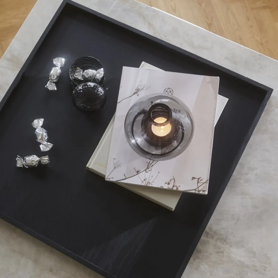 AYTM dienblad Unity, zwart, lengte 35 cm, breedte 35 cm, hout