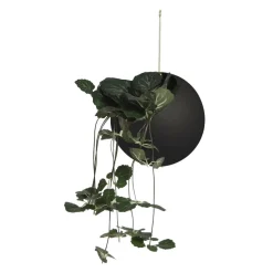 AYTM Globe bloempot, hangend, Ø 17 cm, zwart, aluminium