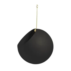 AYTM Globe bloempot, hangend, Ø 17 cm, zwart, aluminium