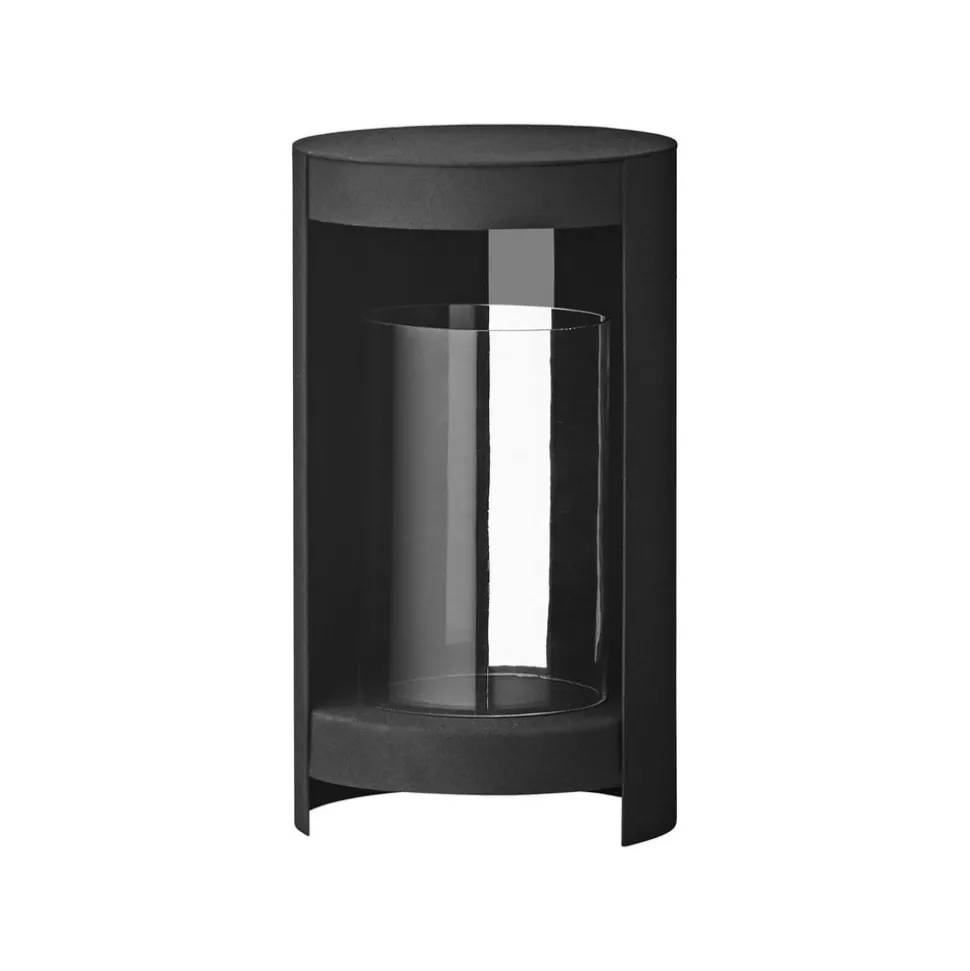 AYTM lantaarn Ora, zwart, hoogte 28,2 cm, glas, aluminium