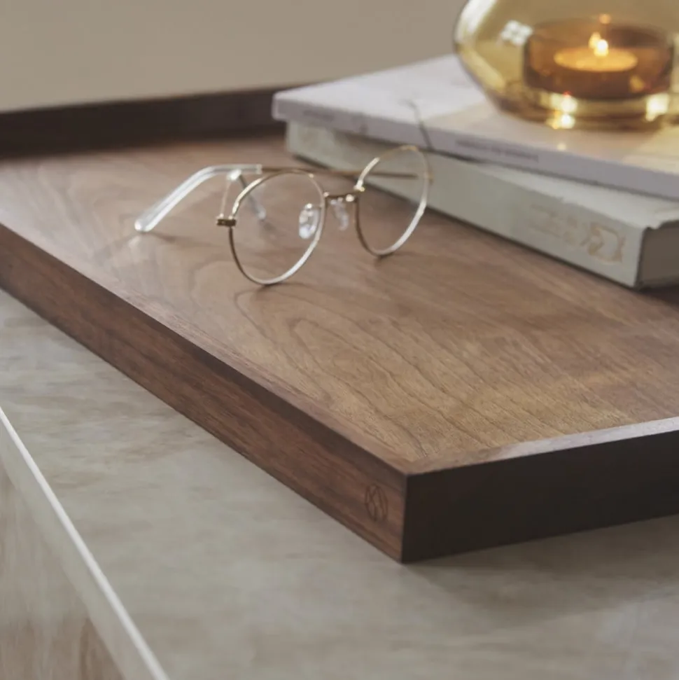 AYTM Lantaarn Uno, vaas, barnsteen, Ø 14 cm, hoogte 11 cm, glas