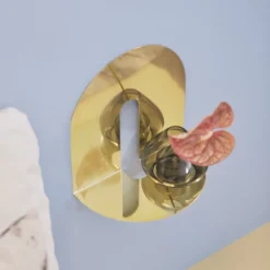 AYTM Lantaarn Uno, vaas, rookgrijs, Ø 14 cm, hoogte 11 cm, glas