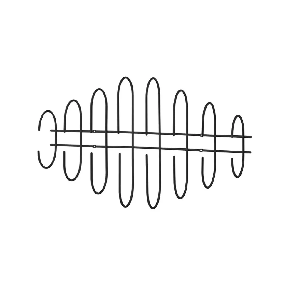 AYTM Moveo wandkapstok, breedte 85 cm, zwart, staal