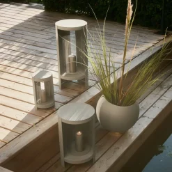 AYTM Ora lantaarn, grijsbruin, hoogte 58,4 cm, glas, aluminium