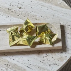 AYTM Regina kom, lengte 40 cm, breedte 16 cm, travertin