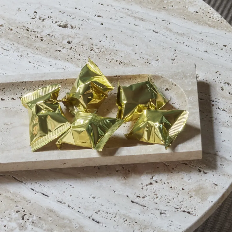 AYTM Regina kom, lengte 40 cm, breedte 16 cm, travertin