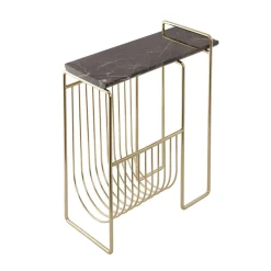 AYTM Tijdschriftenrek Sino, bijzettafel, goudkleurig