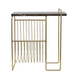 AYTM Tijdschriftenrek Sino, bijzettafel, goudkleurig