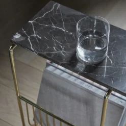 AYTM Tijdschriftenrek Sino, bijzettafel, goudkleurig