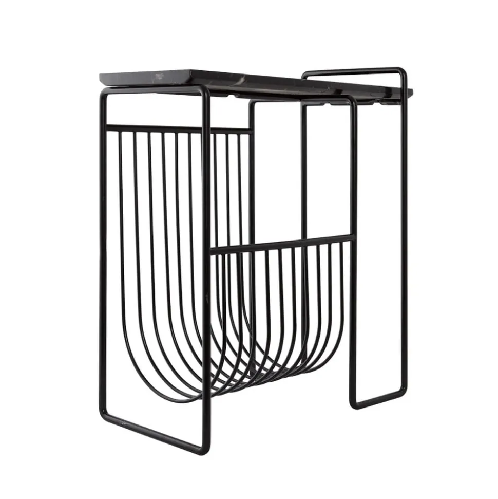 AYTM Tijdschriftenrek Sino, bijzettafel, zwart