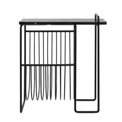 AYTM Tijdschriftenrek Sino, bijzettafel, zwart