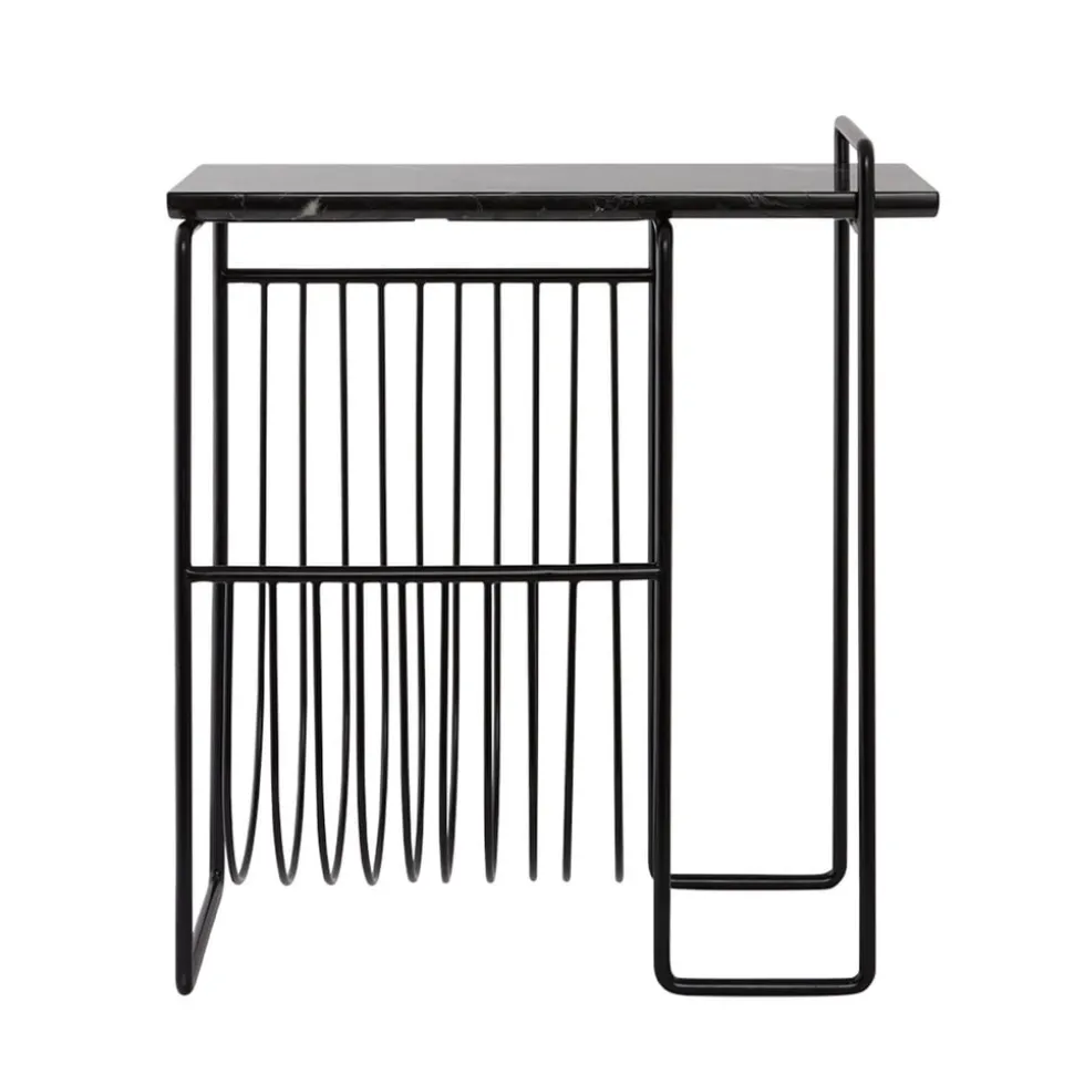 AYTM Tijdschriftenrek Sino, bijzettafel, zwart