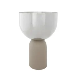 AYTM Torus bloempot, grijs, Ø 22 cm, hoogte 30,6 cm, ijzer