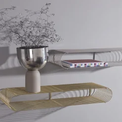 AYTM Torus bloempot, grijs, Ø 22 cm, hoogte 30,6 cm, ijzer