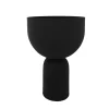 AYTM Torus bloempot, zwart, Ø 22 cm, hoogte 30,6 cm, ijzer