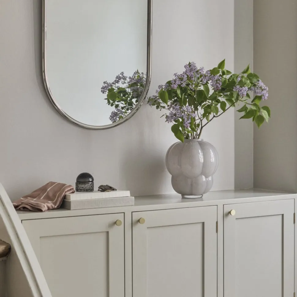 AYTM Uva vaas, Ø 32 cm, duifgrijs, glas, mondgeblazen