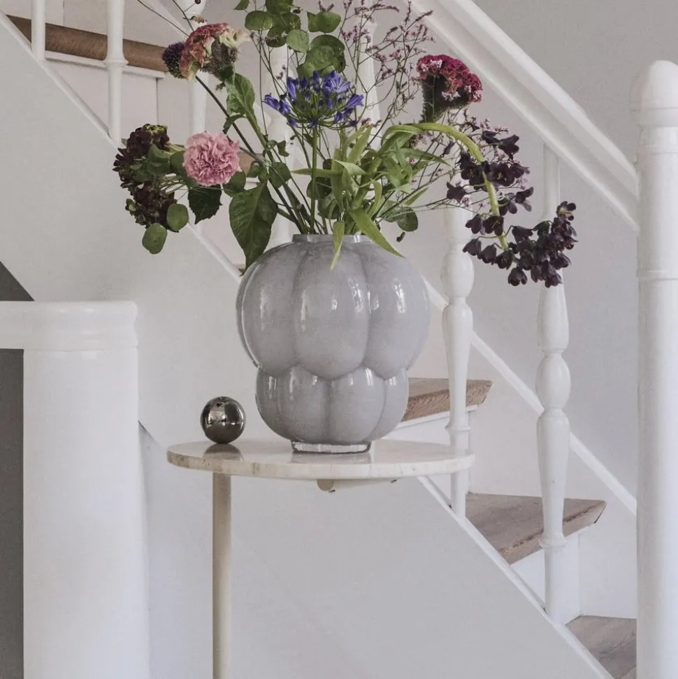 AYTM Uva vaas, Ø 26 cm, duifgrijs, glas, mondgeblazen