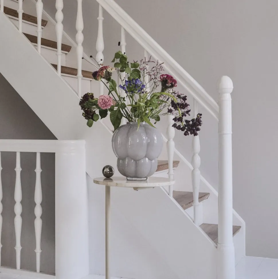 AYTM Uva vaas, Ø 26 cm, duifgrijs, glas, mondgeblazen