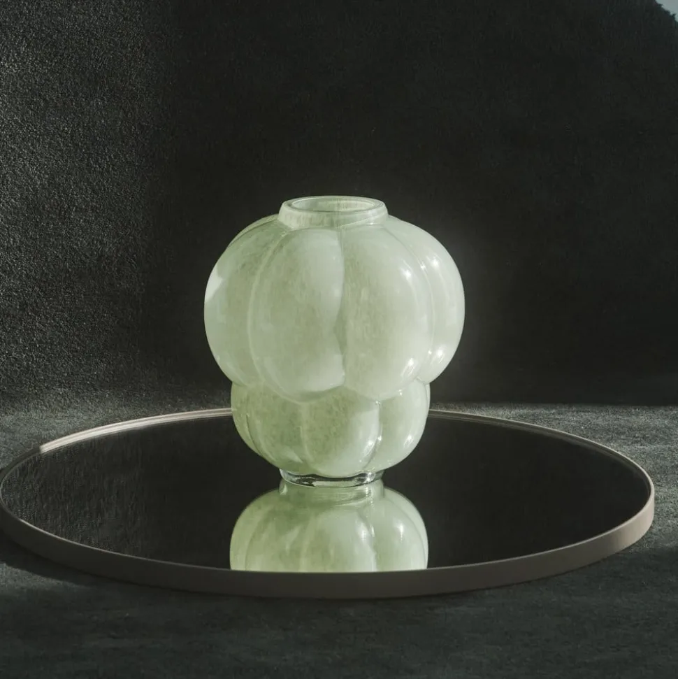 AYTM Uva vaas, glas, groen, Ø 26 cm, hoogte 28 cm, mondgeblazen