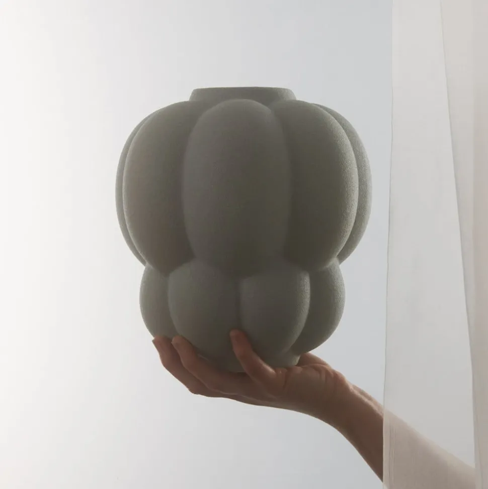 AYTM Uva vaas, keramiek, groen, Ø 26 cm, druifvormig