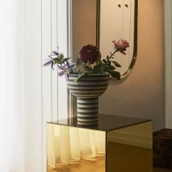 AYTM Varia vaas, zwart, Ø 23 cm, hoogte 24 cm, keramiek