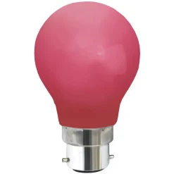 B22 0,9W LED lamp, rood