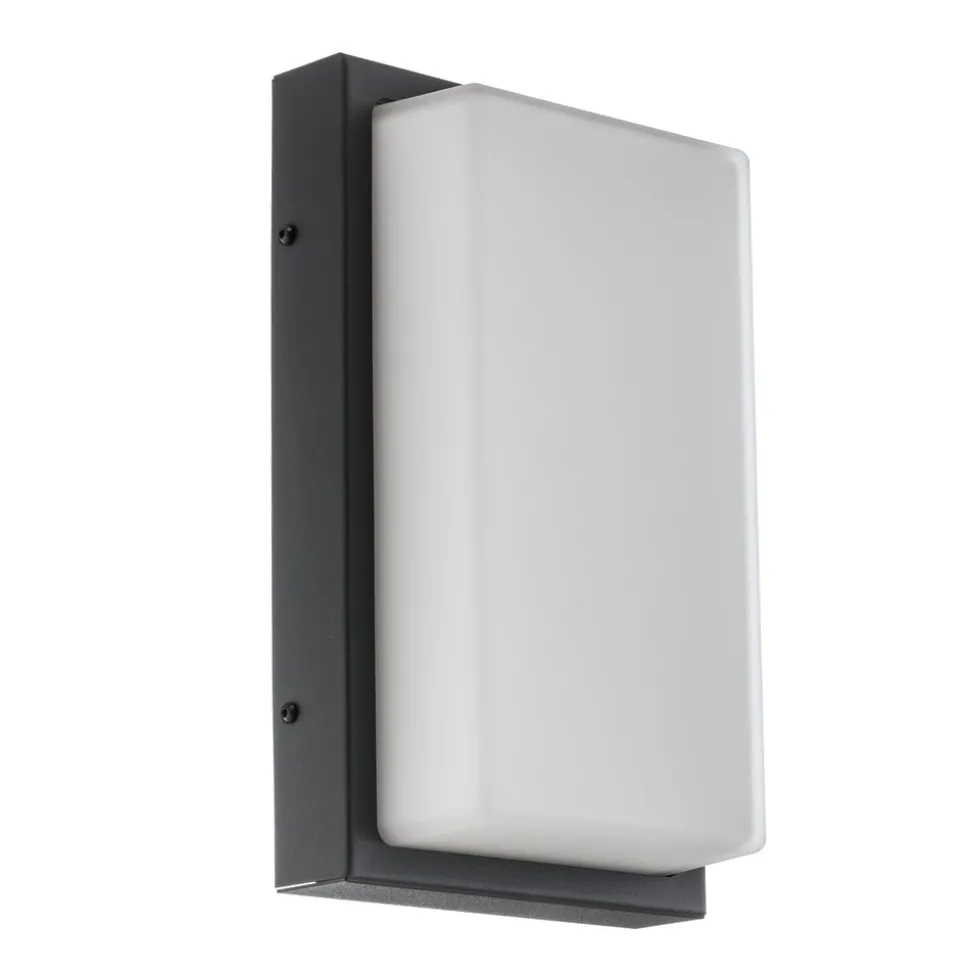 Babett LED buiten wandlamp, roestvrij staal, glas, sensor