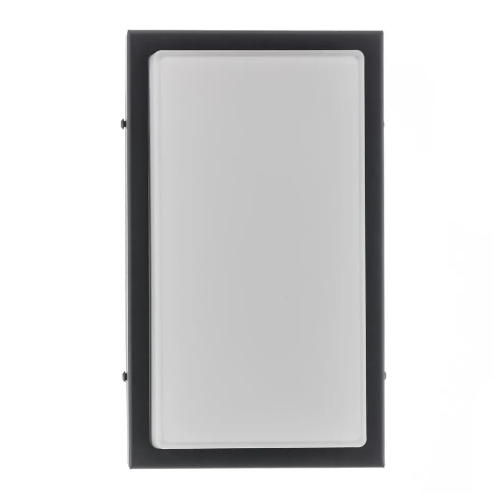 Babett LED buiten wandlamp, roestvrij staal, glas, sensor